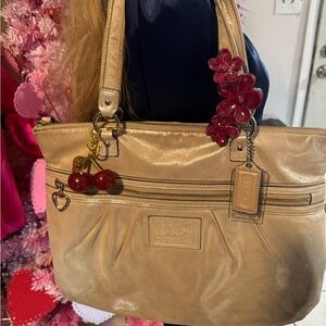 Coach Tan Leather Tote Bag